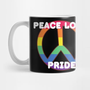 Peace, Love, Pride Mug